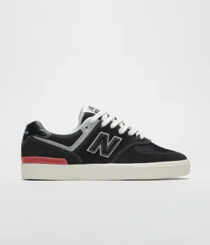 New Balance Numeric 574 Shoes - Black / White