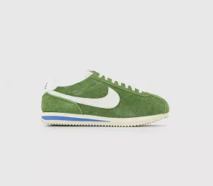 Nike Cortez Trainers Chlorophyll Sail Light Photo Blue Coconut Milk