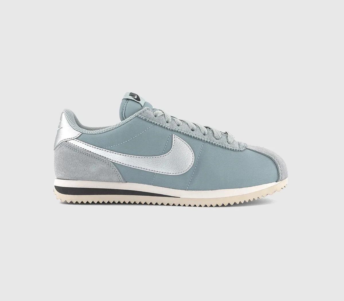 Nike Cortez Trainers Light Pumice Metallic Silver