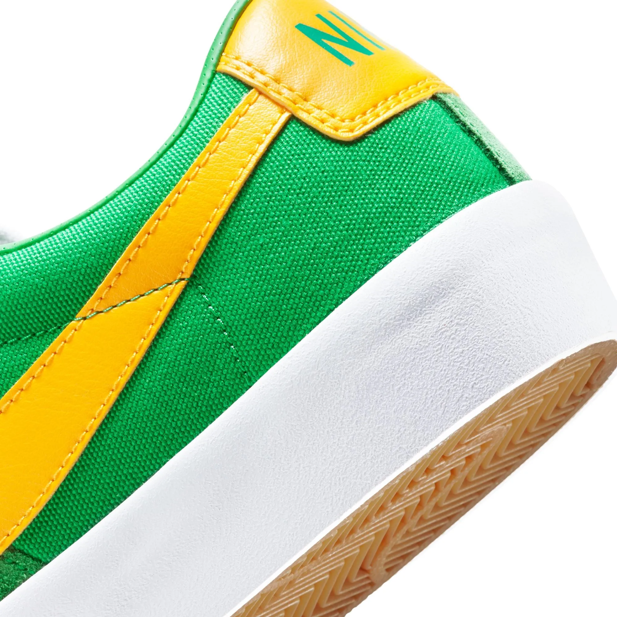 Nike SB Blazer Low Pro GT Skateboard Shoe - Lucky Green/University Gold-Black-White