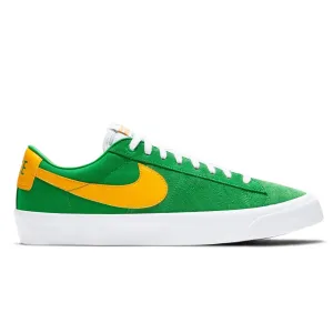 Nike SB Blazer Low Pro GT Skateboard Shoe - Lucky Green/University Gold-Black-White