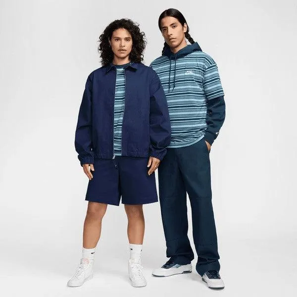 Nike SB Striped Embroidered Max90 Skate Tee Denim Turq