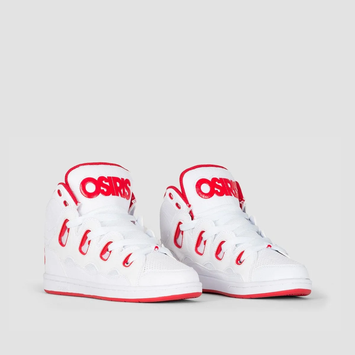 Osiris D3H Shoes - White/Red/White - Kids