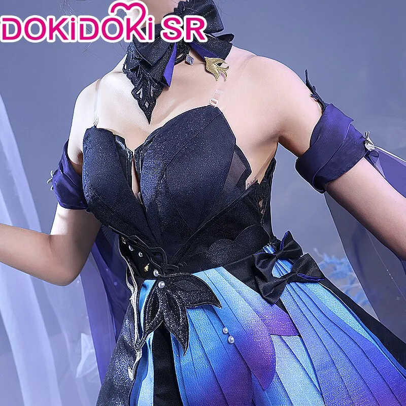 【partical size ready for ship】okiDoki-SR Game Genshin Impact Keqing Cosplay Costume / Shoes Opulent Splendor Ke Qing