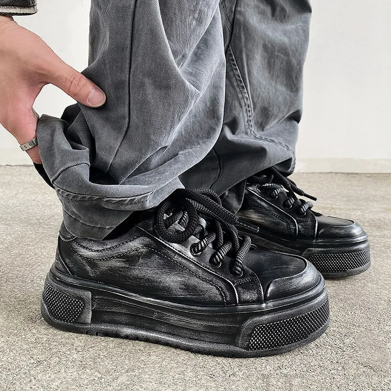 Platform Casual Sneakers with Height Increase