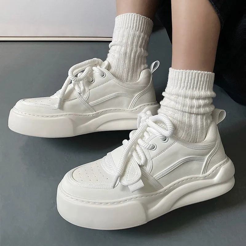 Platform Casual Sneakers with Height Increase