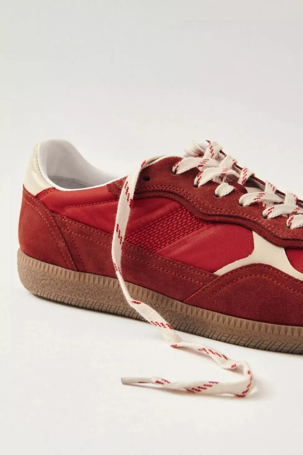 Rife Sheen Red Leather Sneakers