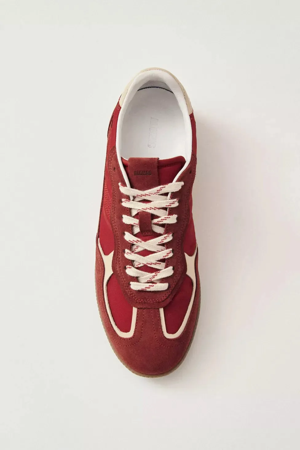 Rife Sheen Red Leather Sneakers