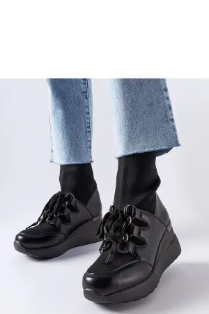 Rochon black platform boots