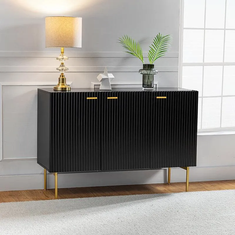 Roman Lacquer 3-Door Sideboard 47"