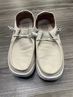 Shoes Sneakers Platform By Hey Dude In Cream, Size: 11