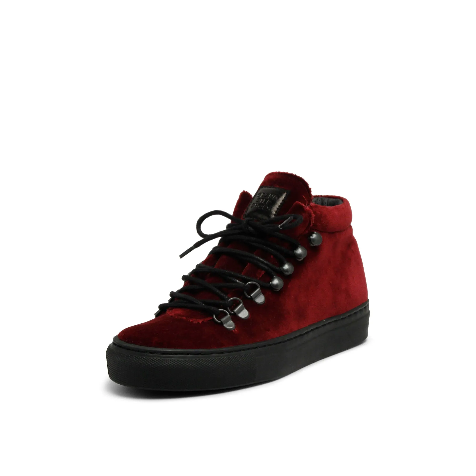 SMILLA VELVET SNEAKER BERRY