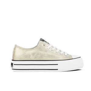 Sneakers Bay Platform Metallic Gold