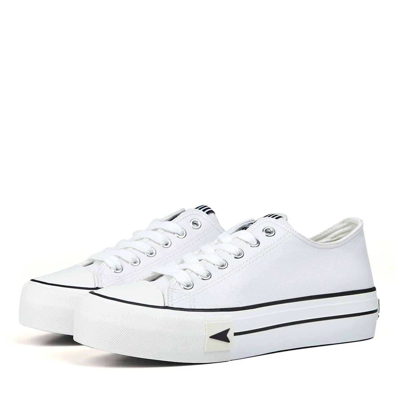 Sneakers Bay Platform White Nappa