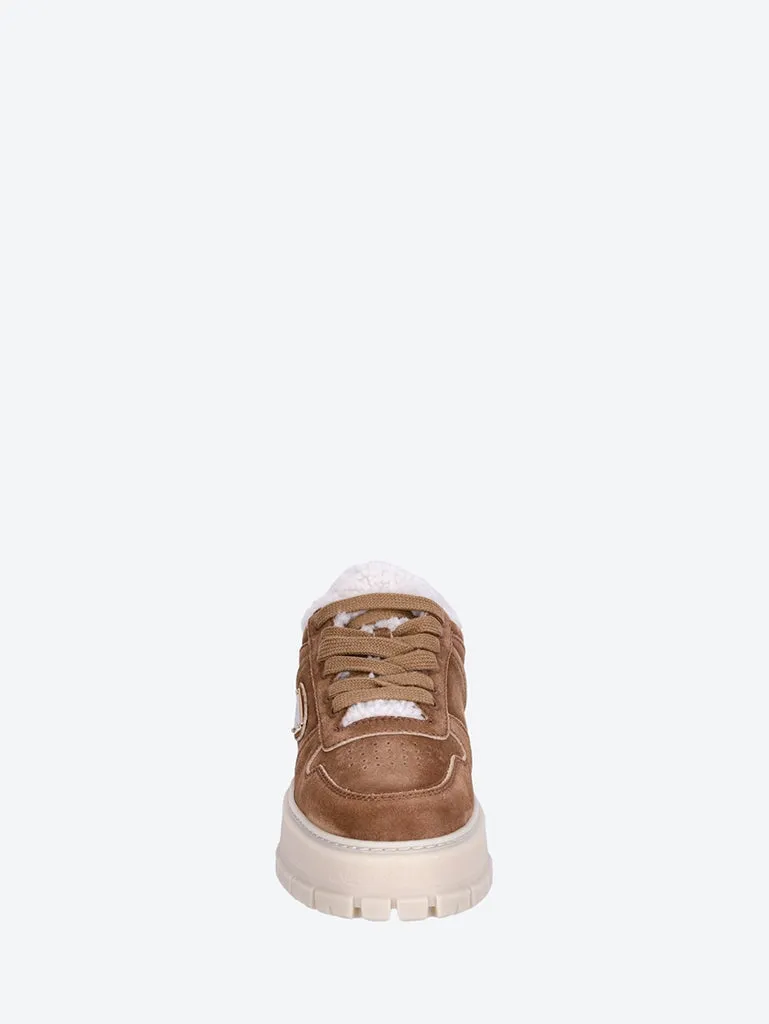 Suede fur linig sneakers