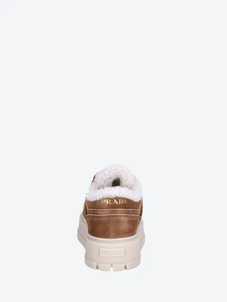 Suede fur linig sneakers
