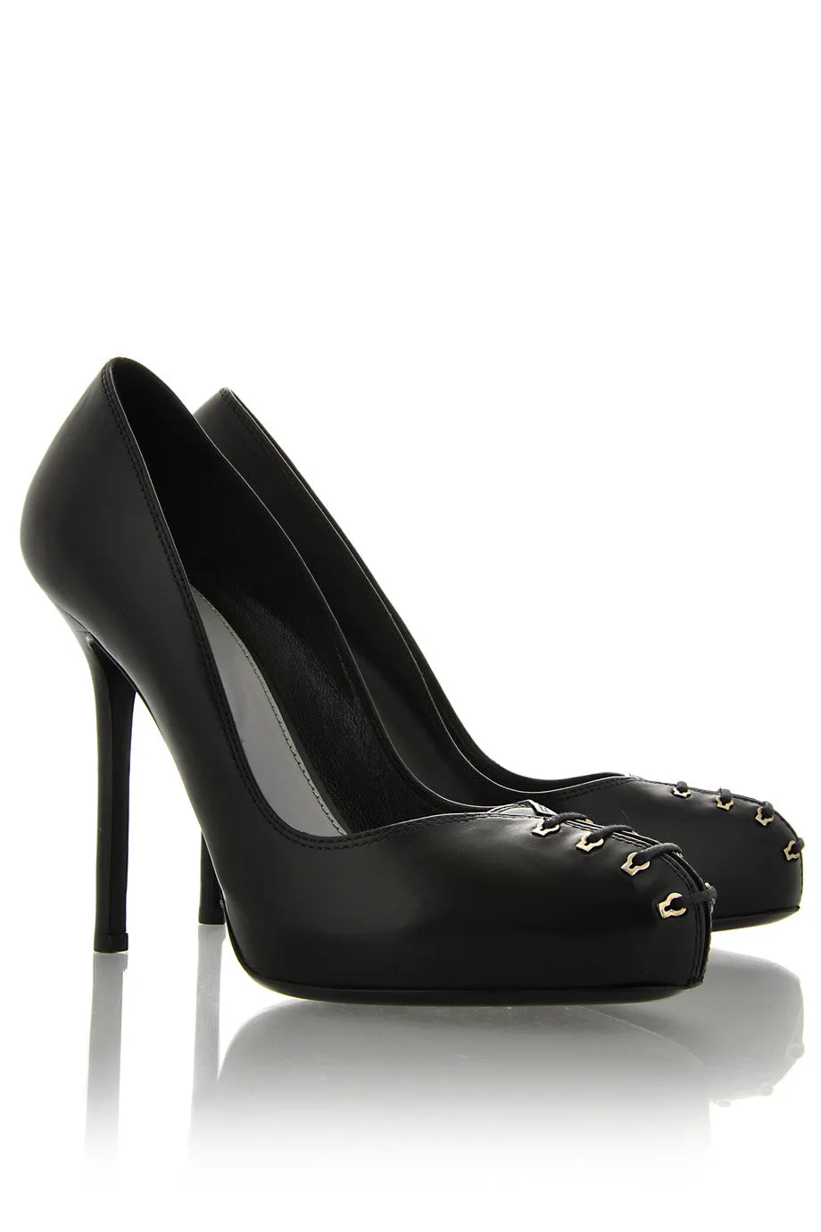 SUSY Black Corset Pumps