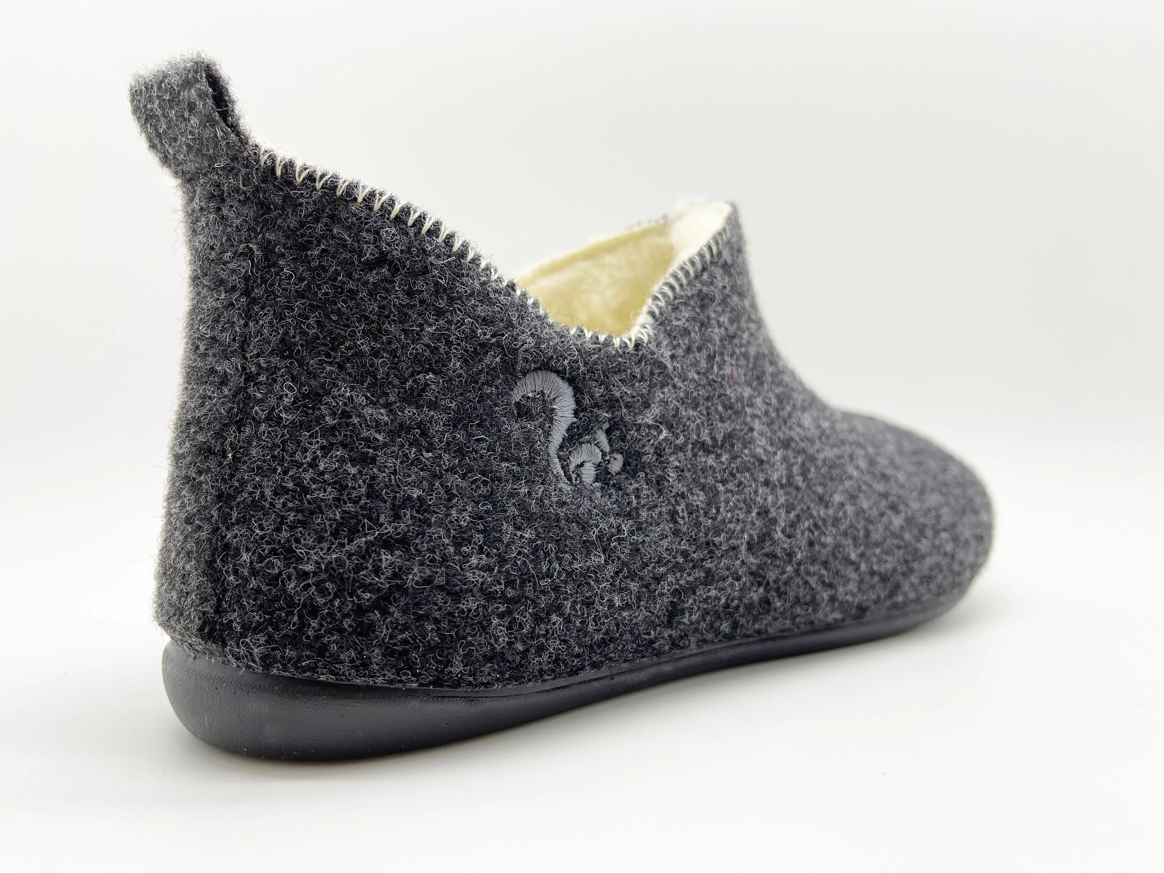 thies 1856 ® Slipper Boots anthracite with Eco Wool (W)