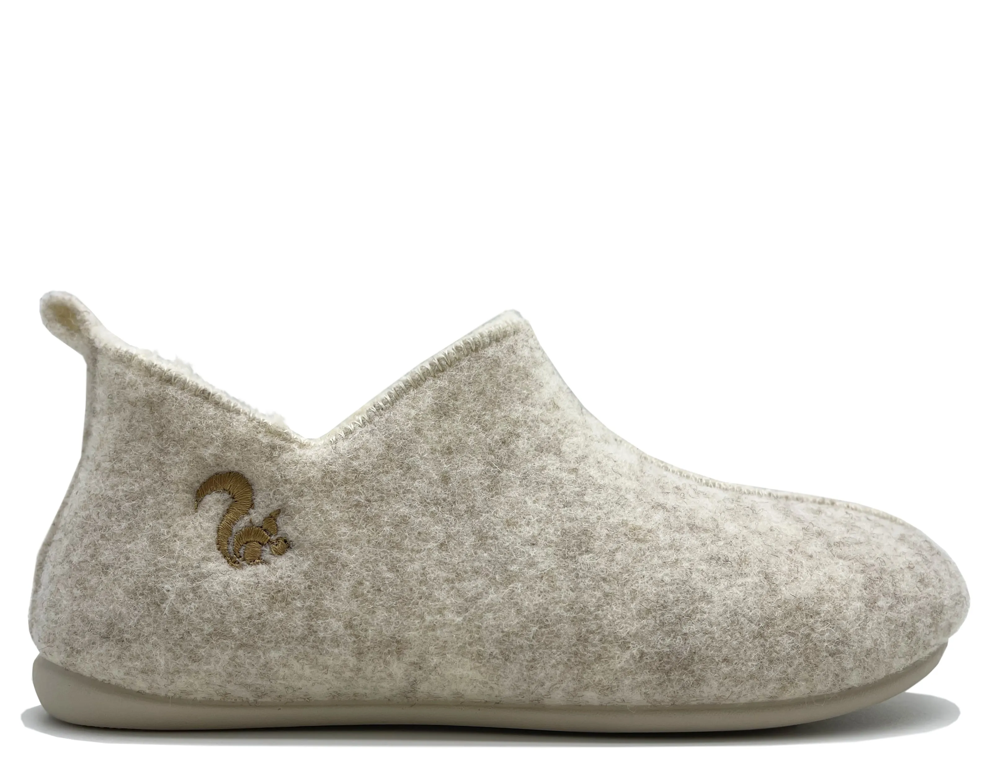 thies 1856 ® Slipper Boots beige with Eco Wool (W)