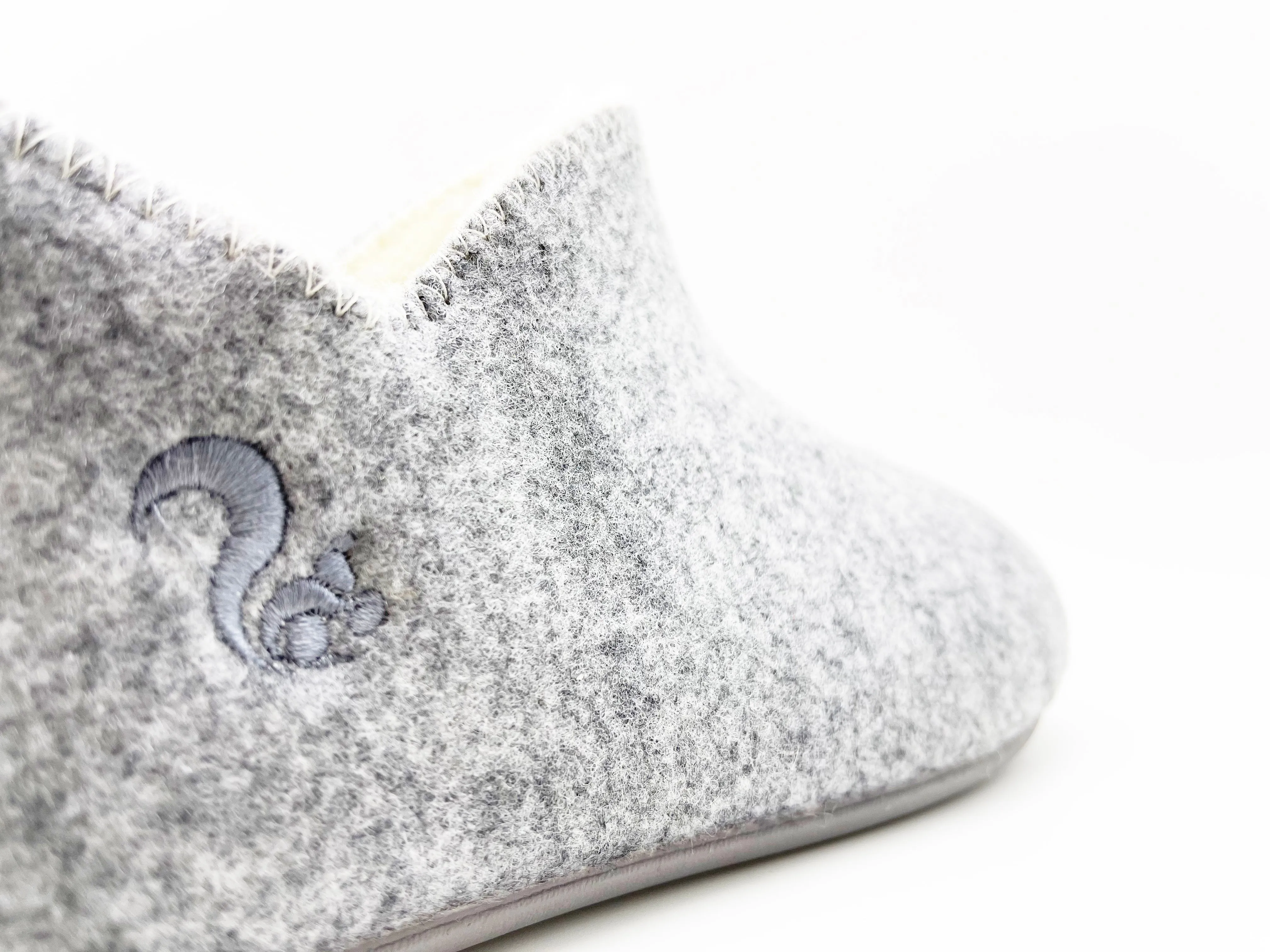 thies 1856 ® Slipper Boots light grey with Eco Wool (W)