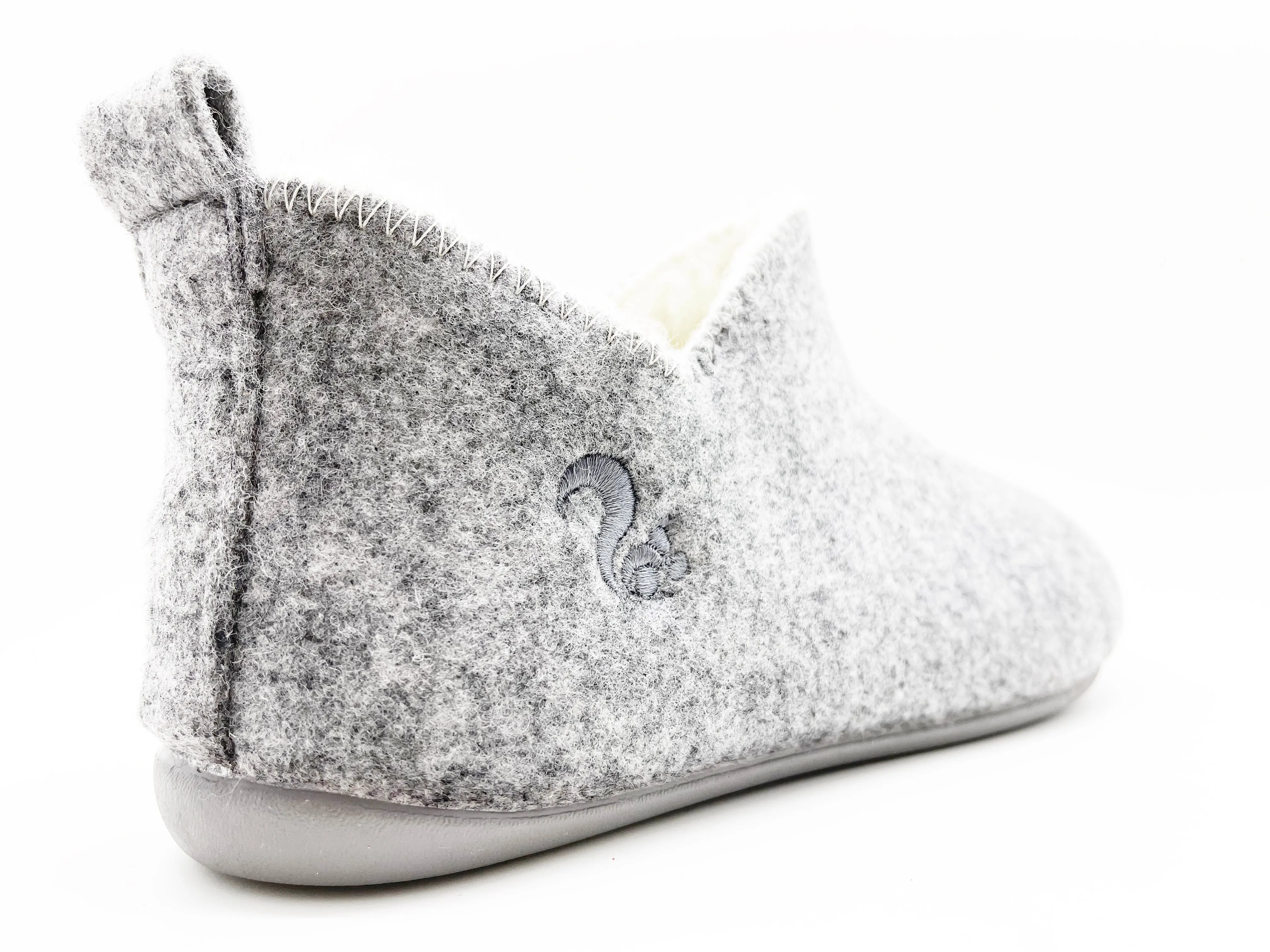 thies 1856 ® Slipper Boots light grey with Eco Wool (W)