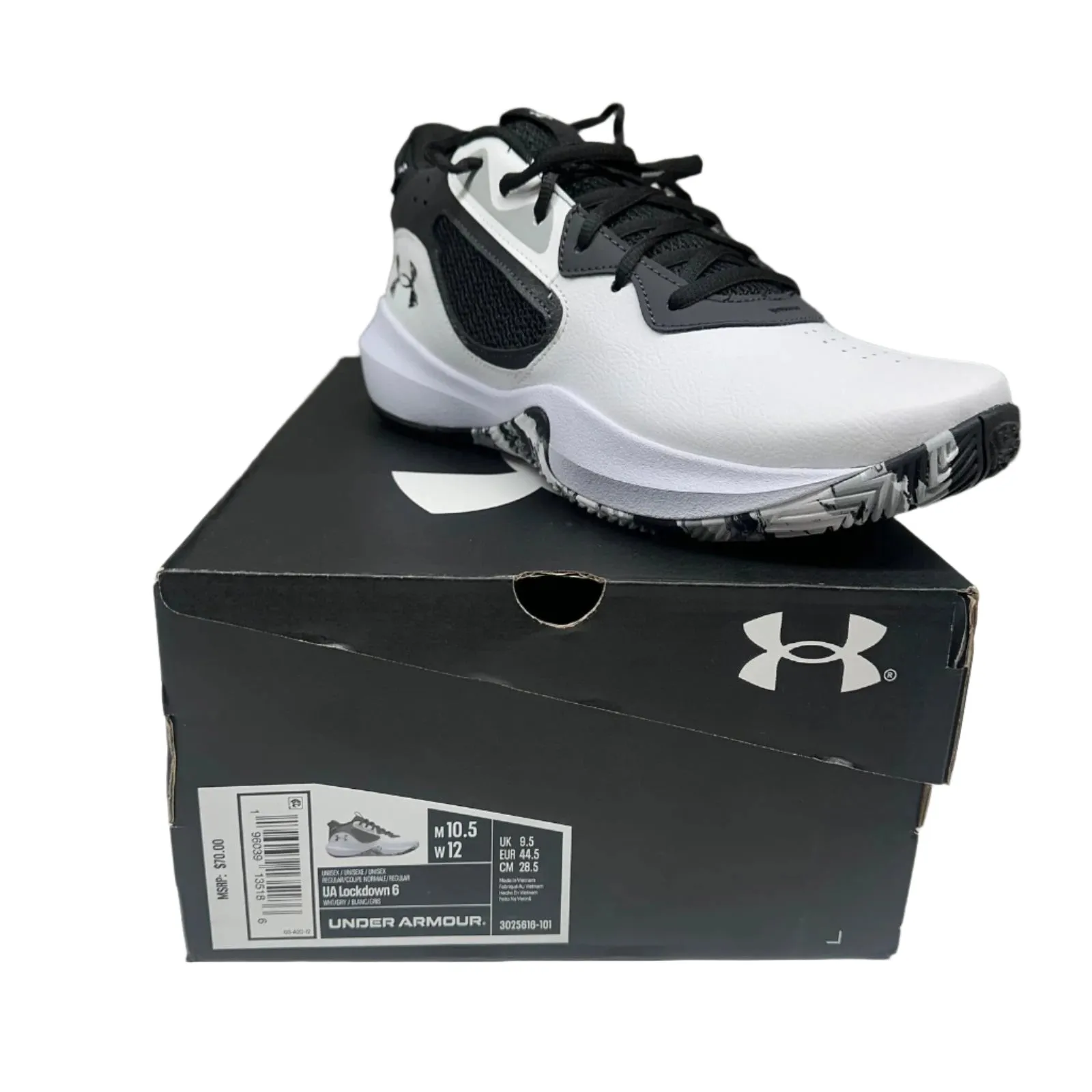Under Armour Unisex Lockdown 6 Basketball Shoes – Men's Size 10.5 – New