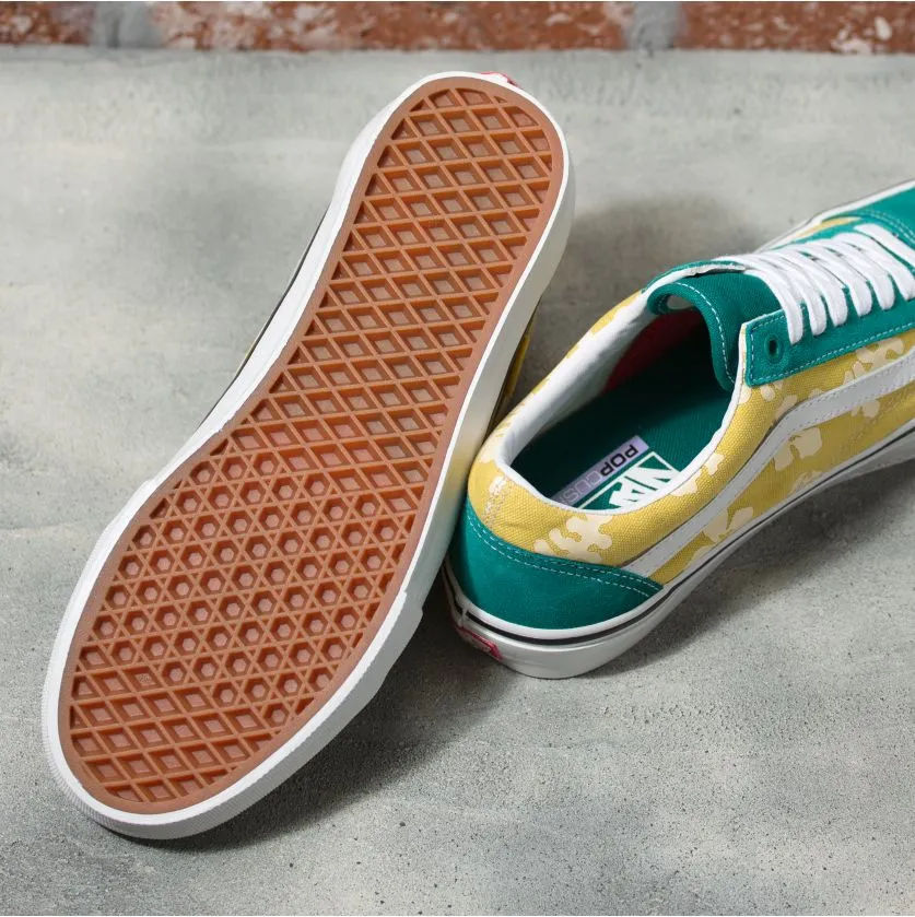 Vans Skate Old Skool Aloha Skateboard Shoe - Marine/Gold