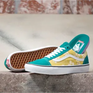 Vans Skate Old Skool Aloha Skateboard Shoe - Marine/Gold
