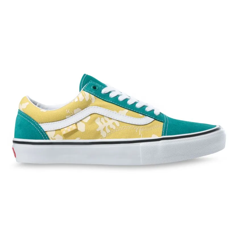 Vans Skate Old Skool Aloha Skateboard Shoe - Marine/Gold