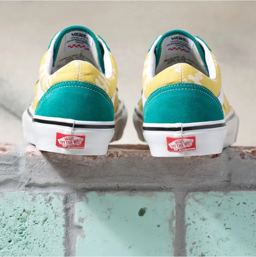 Vans Skate Old Skool Aloha Skateboard Shoe - Marine/Gold