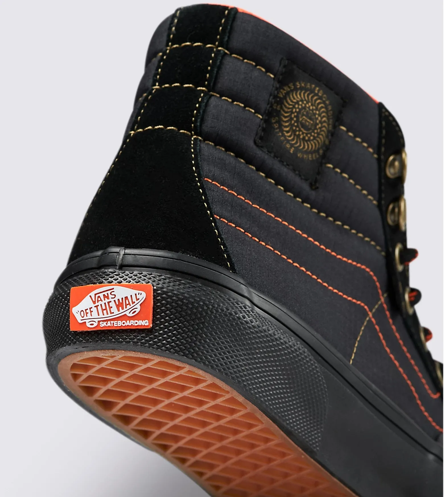Vans - Skate Sk8-Hi Shoes | Black Flame (Spitfire)