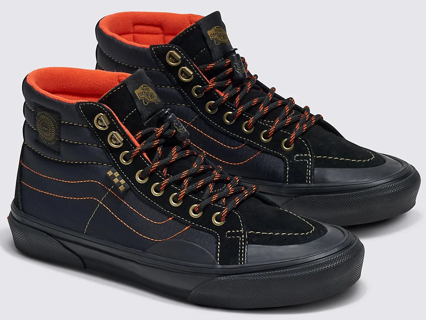 Vans - Skate Sk8-Hi Shoes | Black Flame (Spitfire)