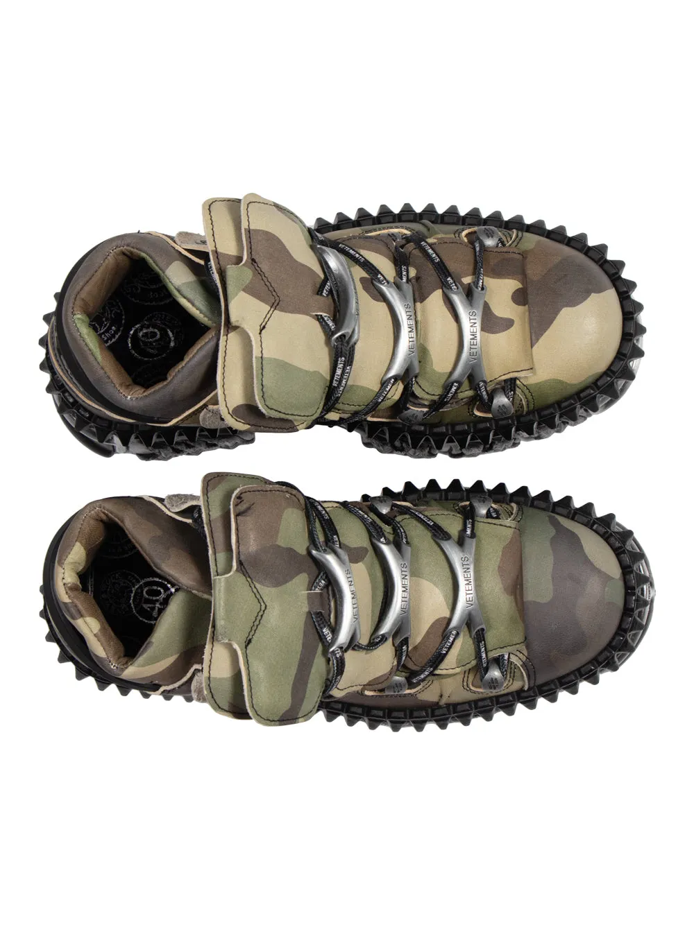Vetements X New Rock Platform Sneakers (Green Camo)