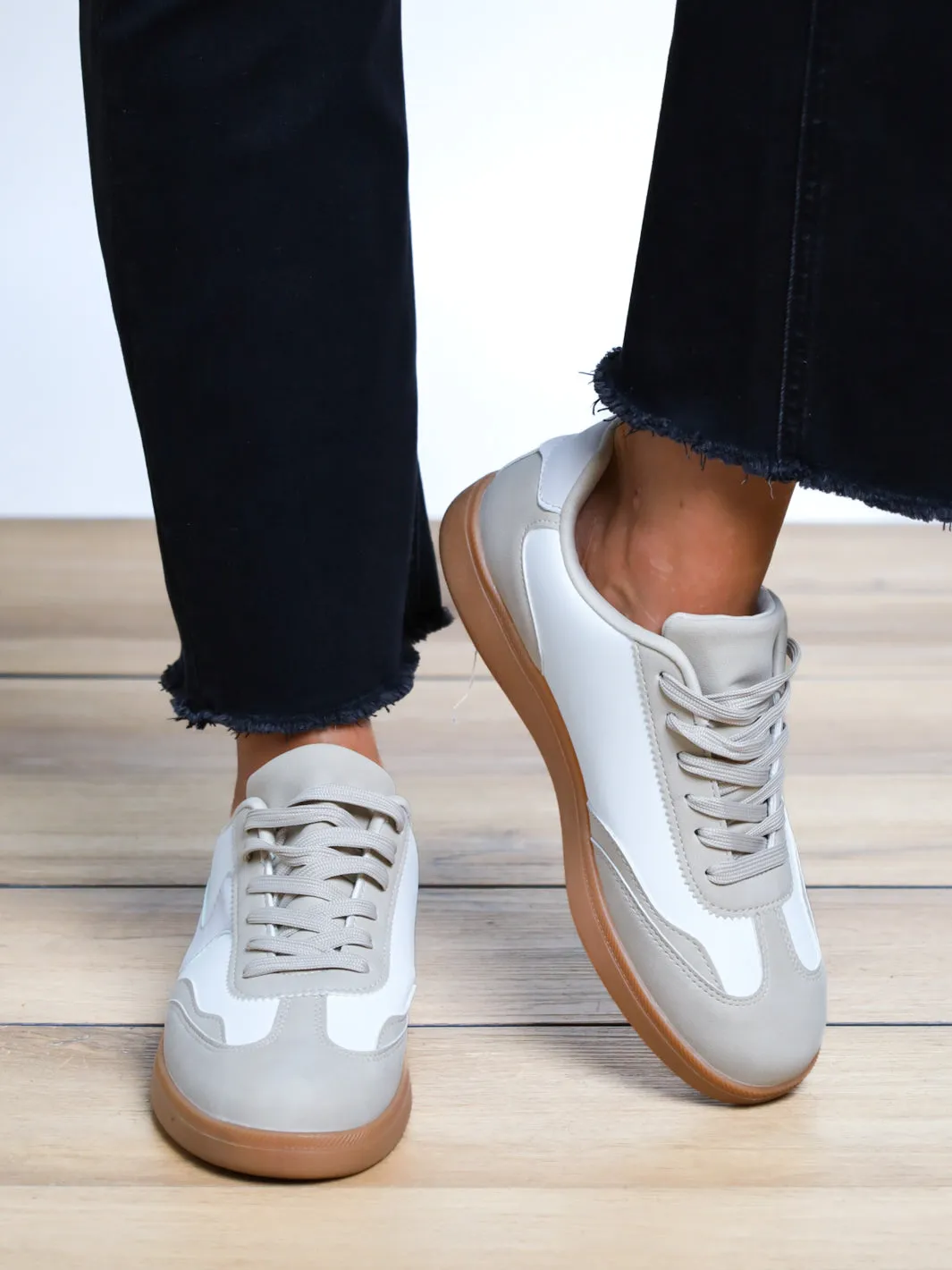 Wait Here Rubber Sole Sneaker