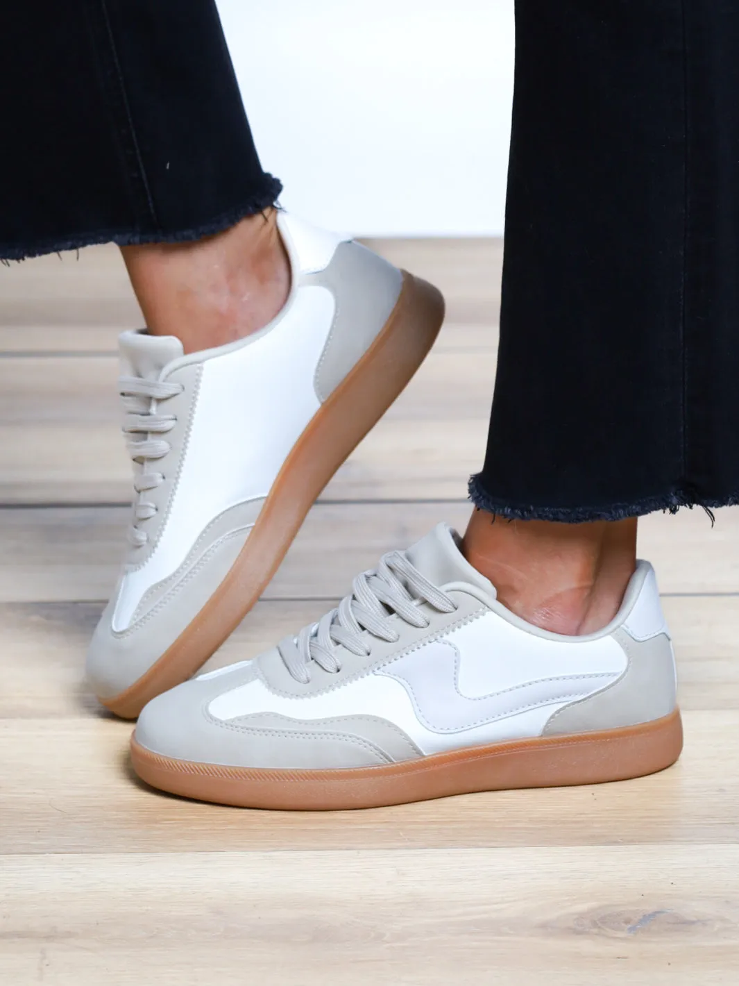 Wait Here Rubber Sole Sneaker