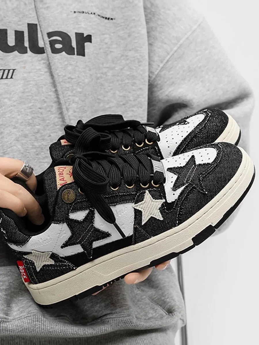 We Love Street Retro Star Elements Casual Board Shoes
