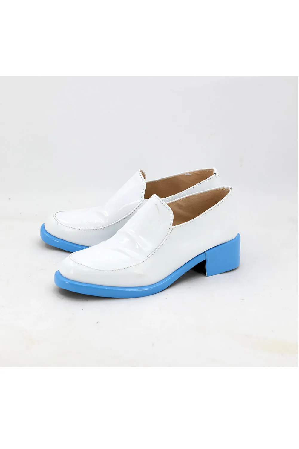 White PU Leather Shoes Halloween Carnival Cosplay Shoes