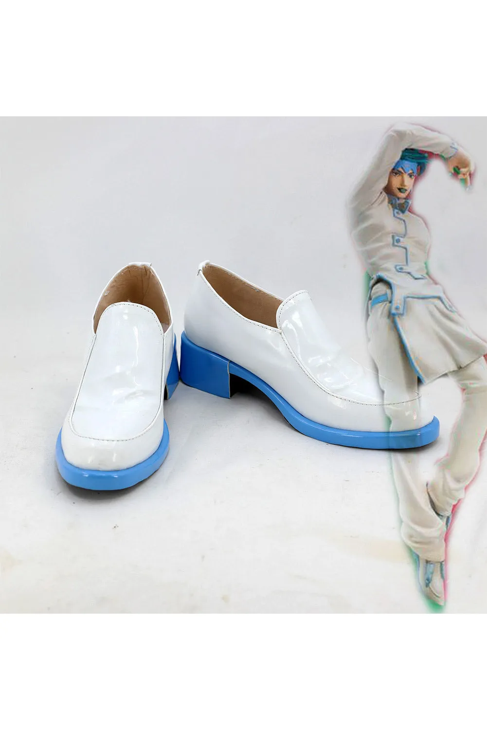 White PU Leather Shoes Halloween Carnival Cosplay Shoes