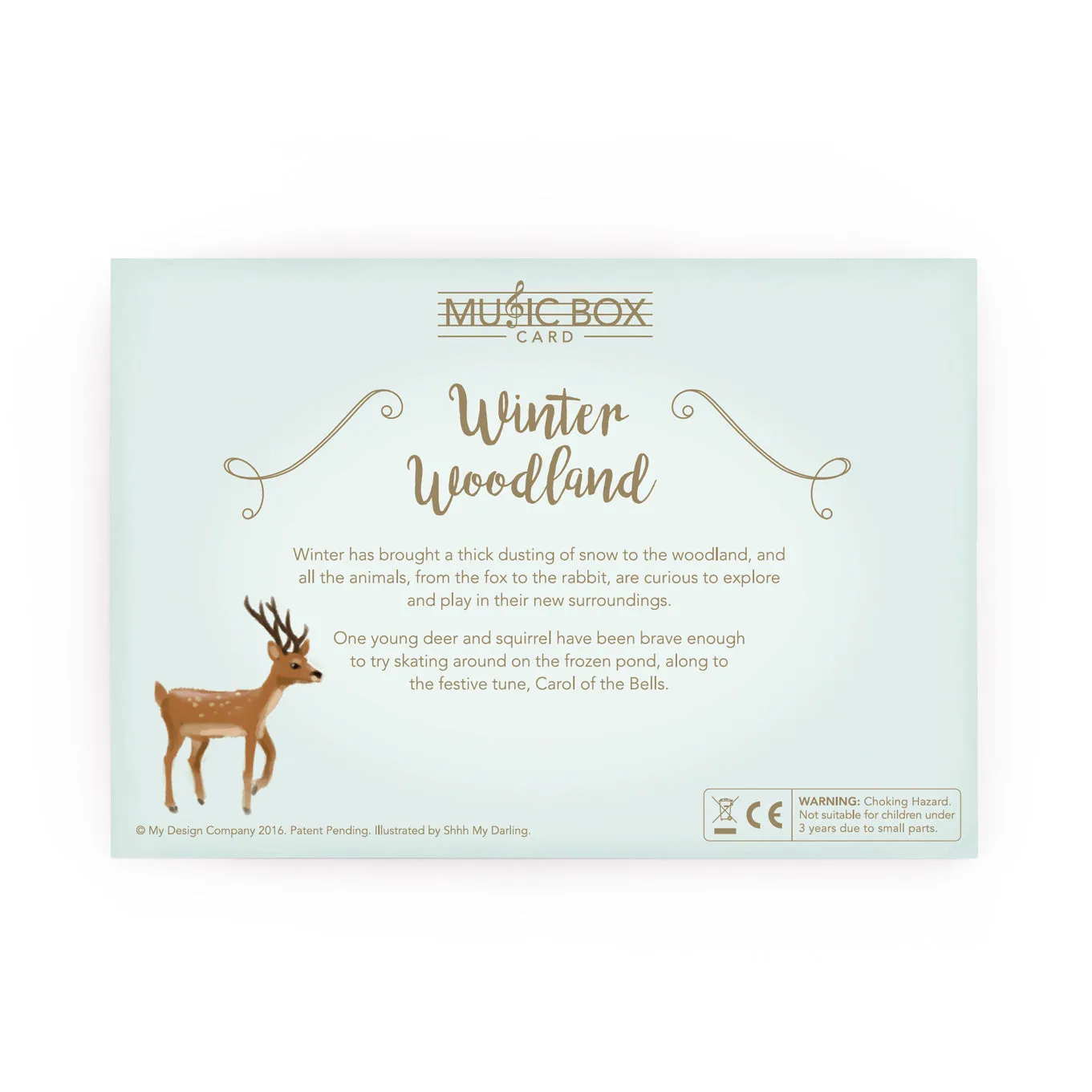 Winter Woodland Music Box Card