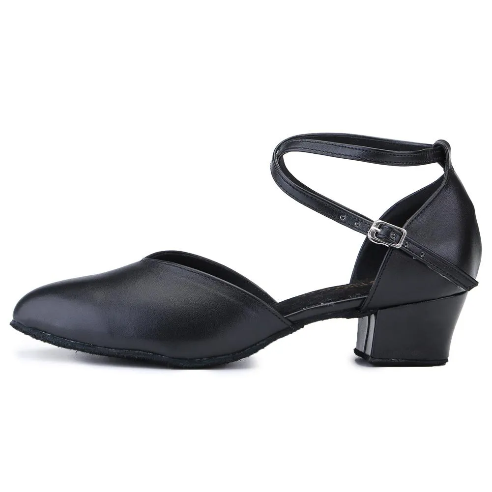 Women's Real Leather 4.5cm Heels Modern With Buckle  Dance Shoes /Ballroom Dance Shoes/Character Shoes