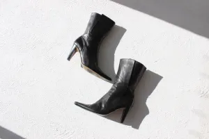 Y2K Leather Pointed Toe Boots by 'Urban Soul' ~ Euro 39