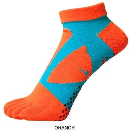 Yamatune 5 Toe Socks - Short Length with Anti-Slip Dots