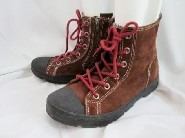 Youth Junior Kids CONVERSE Chucks Hi-Top Sneaker Trainer Sports Shoe 5.5 BROWN